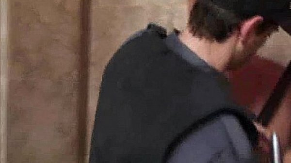 Teen and Security Guards in Shopping Toilettes