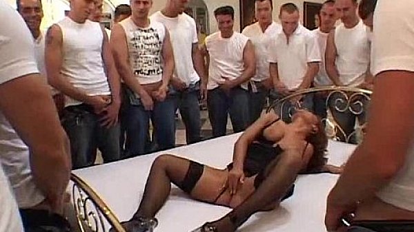slut gangbanged by 50 guys! 141