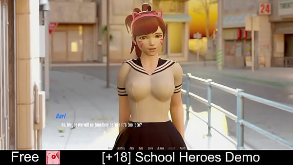 [ 18] School Heroes Demo (free game itchio) Adventure, Visual Novel