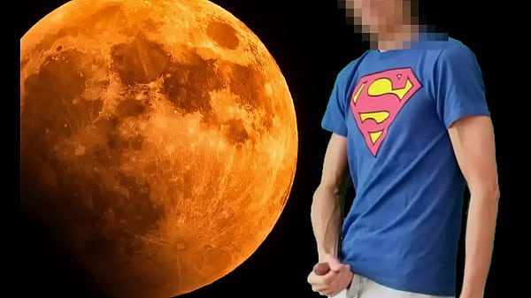 Superman t-shirt stroking 