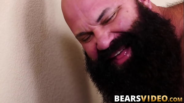 Ass hole of stud gets licked by bear  