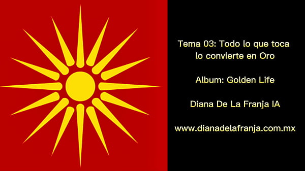 Everything she touches turns to gold - Dayana De La Franja. Track 03, &Aacute;lbum: Golden Life. Year 2025  