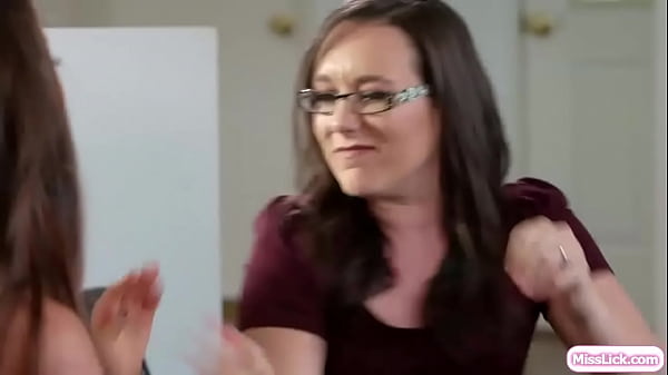 MissLick.com - Lesbian colleagues heated arugument tuns into lustful kissing.The HR lady finds herself involved in a threesome where she squirts and is licked