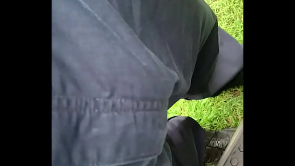 Hard dick trying to escape pants 