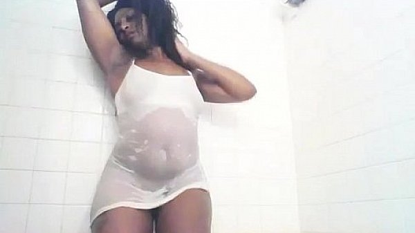 White t-shirt in wet