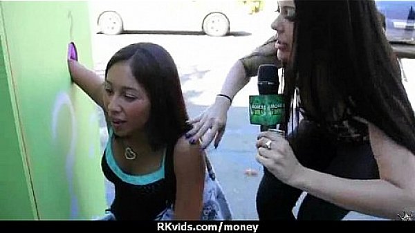 Desperate teen naked in public and fucks to pay rent 19