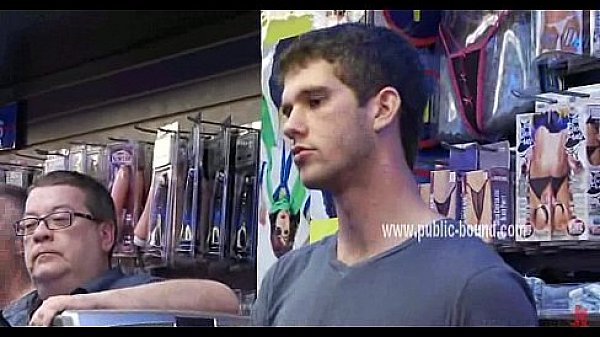 Gay teen is tied up on his knees