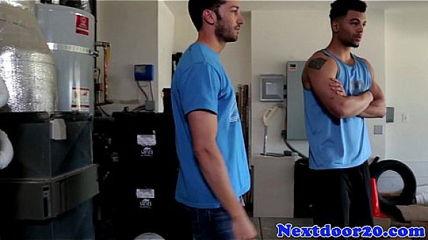 Athletic gaysex stud spitroasted  