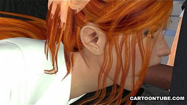 Busty 3D secretary sucks and fucks at the office