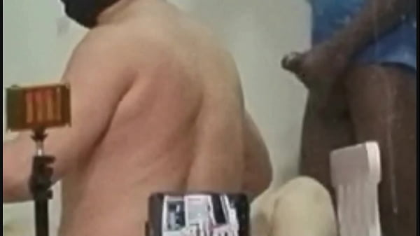 Husband films his wife moaning fucking while her bisexual husband suck Big black cock like a slut and give creampie with his mouth full of a lot of sperm