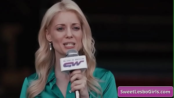 See these busty lesbo hotties going down on each other in the fight ring