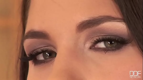 Lovely brunette fucks a butt-plug!