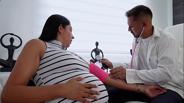 Horny pregnant Latina gets fucked by her gynecologist - Tommy Miller