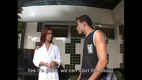 Cute tranny with long red hair takes a hard cock in the anus in the jacuzzi 