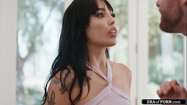 Petite latina Vanessa Sky cant wait for the cable guy to fuck off cause she really needs to masturbate.Shes shocked to find him watching her rubbing