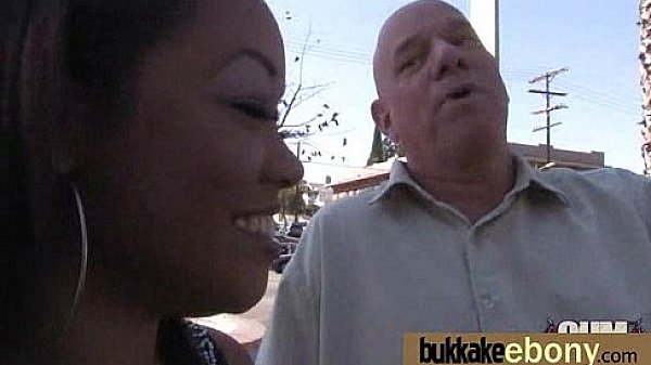 Ebony babe sucks too many white cocks 11 