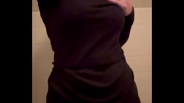 Claire taking off work clothes