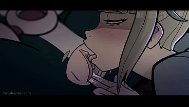 Himiko hace correrse con la boca a Uraraka Ochako  