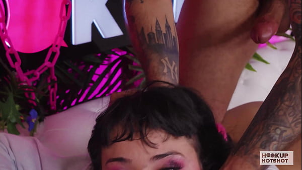 Beca Barbie Gags On Nade Nasty&rsquo;s Throbbing Cock In Sloppy Facefuck!