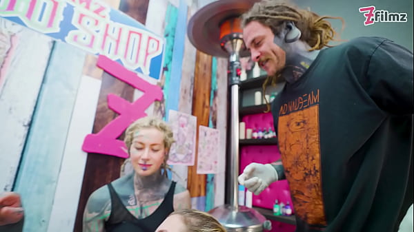 Tattooed Couple Fuck With Big Cocks Merry Gets Inked Foursome