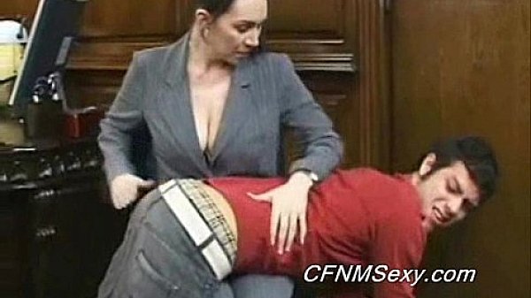 Tim's boss fucks him in the ass after spanking and vibrator