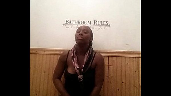 Ebony several cums in the bathroom