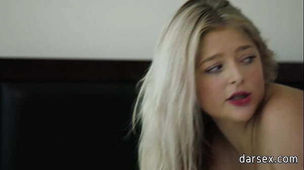 Lusty and sensual big tit blondie girl perform amazing blowjob and gets banged from behind