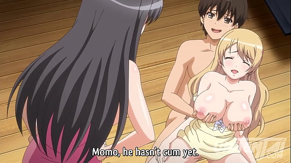 Jovencitas calientes luchando por un tipo con suerte - Hentai con subt&iacute;tulos  