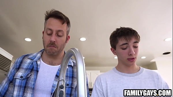 Pervy step daddy fucking step sons tight hole