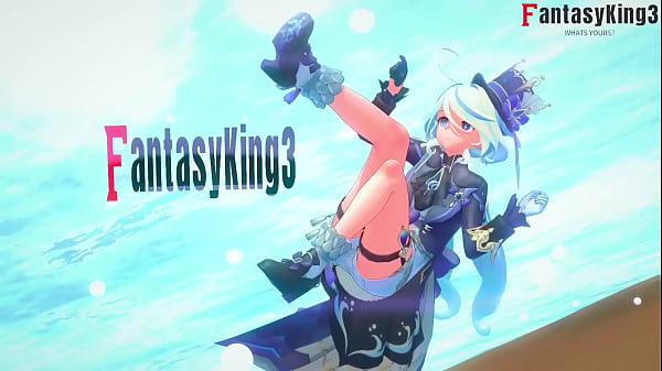 Furina fucking in the beach | Genshin impact | Full on RED