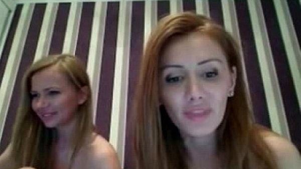 Sexy busty threesome teen naked on webcam  