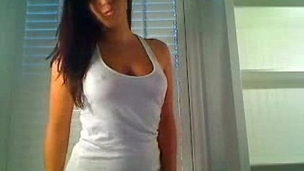 Sexy Young Brunette Strip And Play With Toys