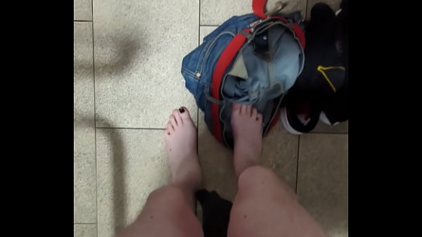 Public bathroom masturbation