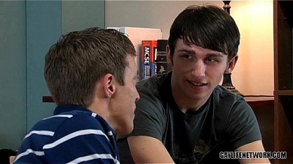 Twink makeout session turns anal  