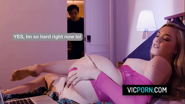 Hot blonde teen have sex with her stepbrother's bestie just to keep her naughty secret