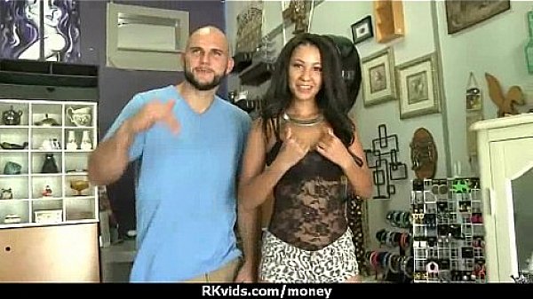 Amateur girl accepts cash for sex from stranger 23