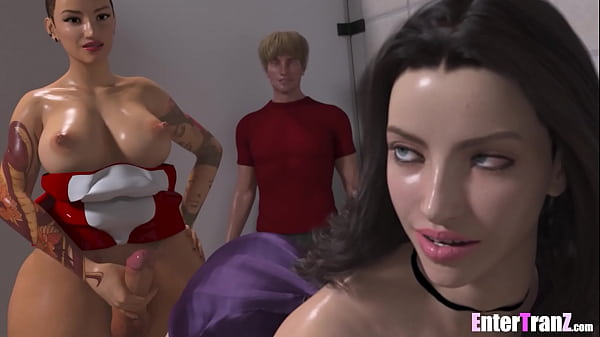 A white woman takes her first BBC while a BBC sees Trans sex for the first time  