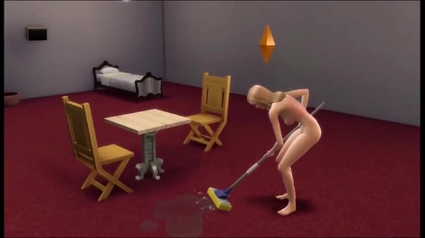 A young blonde female can't control her bladder issues!