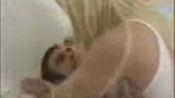 Teen blonde having sex at home  