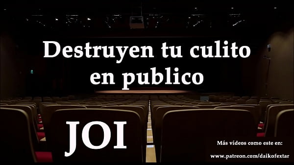 Rompen tu culito delante de 200 personas, JOI con voz espa&ntilde;ola.