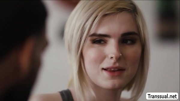 Cute Transbabe Ella Hollywood fucks and sucks Stepdads hard boner 