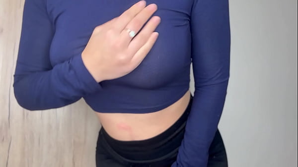 Latina pretty girl shows her hairy pussy in the bathroom and has an orgasm