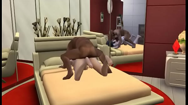Sims 4 porno mod-Cristal se monta en pene negro.