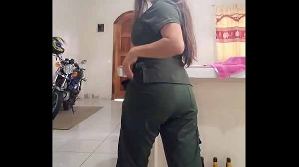 cleaning assistant talks to her boss and shows her affection, the boss asks her to see her vagina and she wants to fuck him in private