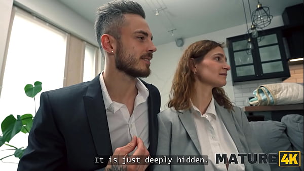 MATURE4K. Neighbour mistress seduced a young couple. Hot sex with Aleks Fox