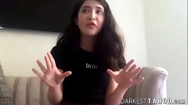 Young stepsister rubs juicy tight pussy