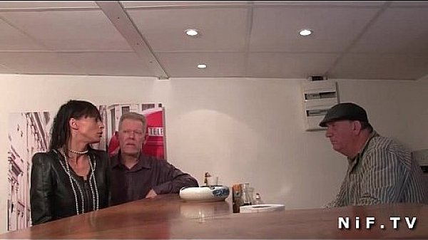 Skinny french mature gets deep anal fucked