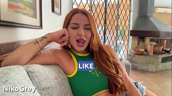 Brazilian teen gives blowjob  