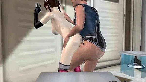 Foxy 3D brunette babe gets fucked on a spaceship  