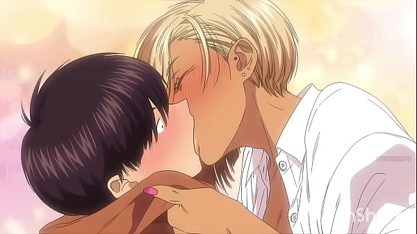 Anime hentai gal girlfriend with shy boyfriend